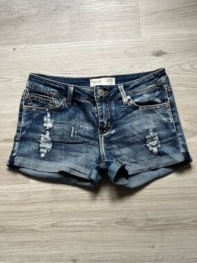 y2k lowrise denim mini shorts